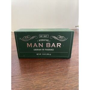 San Francisco Soap Company Hydrating Man Bar, Green, Siberian Fir, 10 Oz